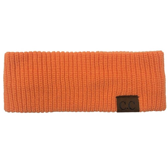 Orange Knitted Acrylic Headband NWOT - Picture 1 of 2